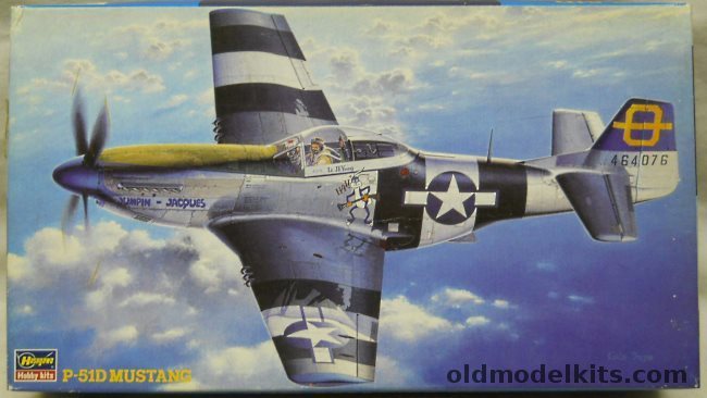 Hasegawa 1/48 P-51D Mustang - 3rd FS 3rd FG Jumpin' Jacques, JT30 plastic model kit